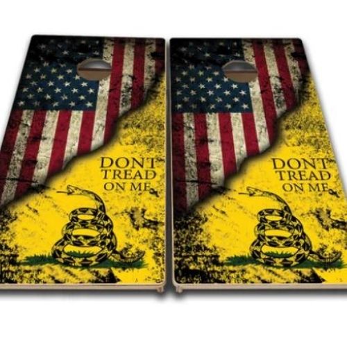 Dont Tread on Me Flag Cornhole Boards