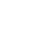 White abstract ribbon-like emblem on a black background, featuring interlocking curved bands.
